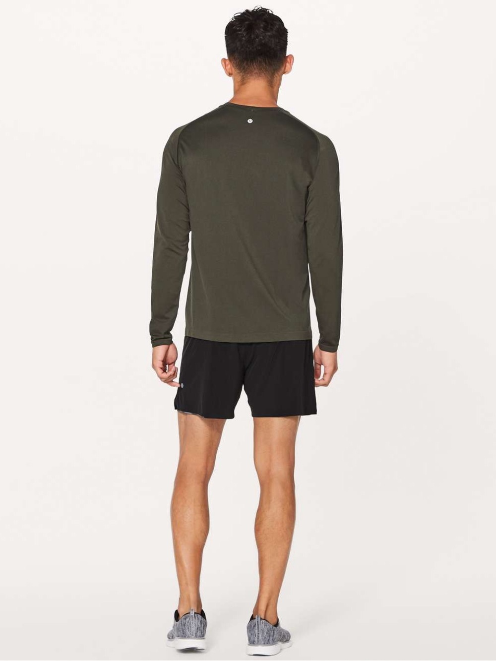 lululemon athletica Men's Olive Long Sleeve Tech Top